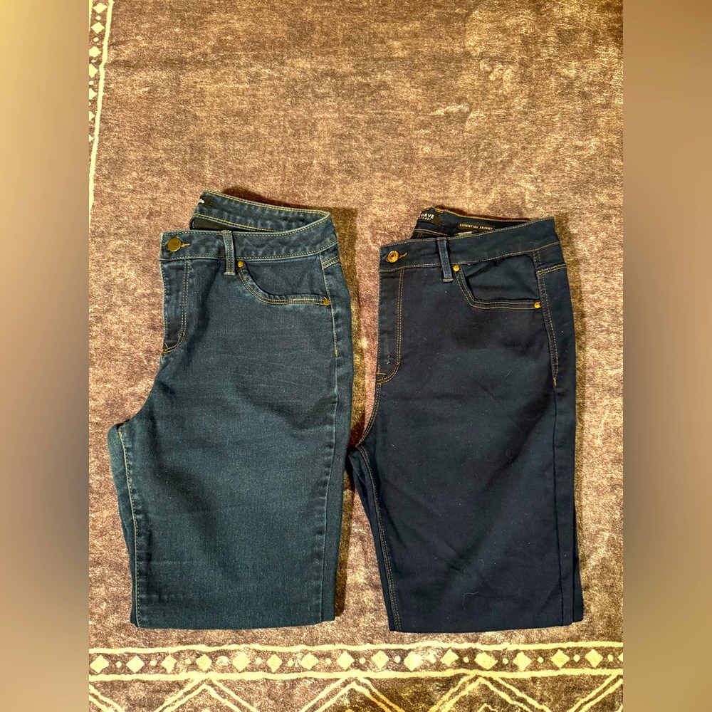 2 pair denim bundle: d. Jeans & Curve Appeal size 14 skinny jeans
